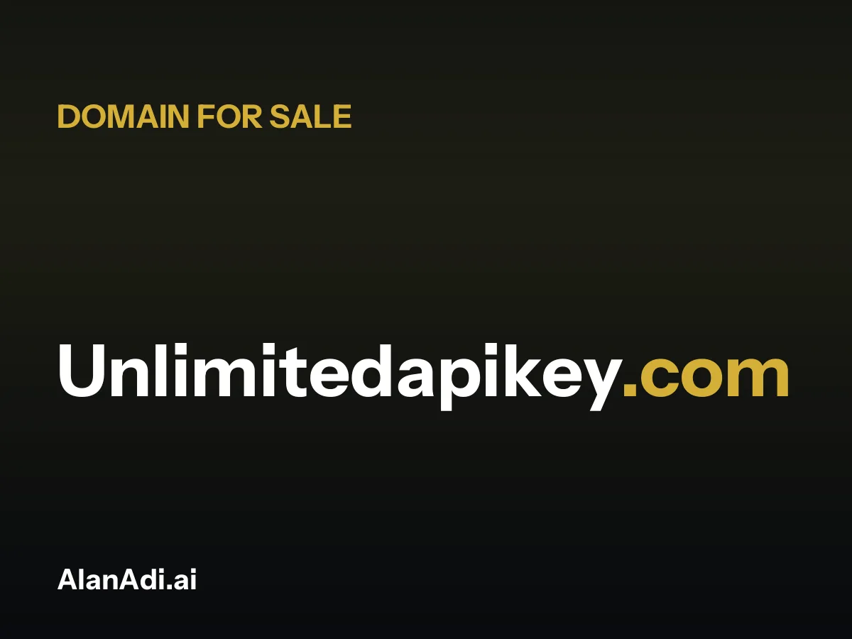 Unlimitedapikey.com for sale, unlimited api key domain name