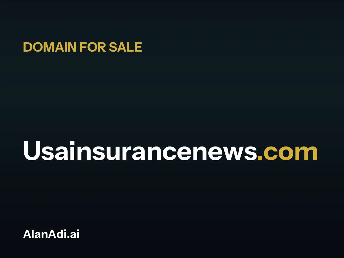 Usainsurancenews.com for sale, usa insurance news domain name