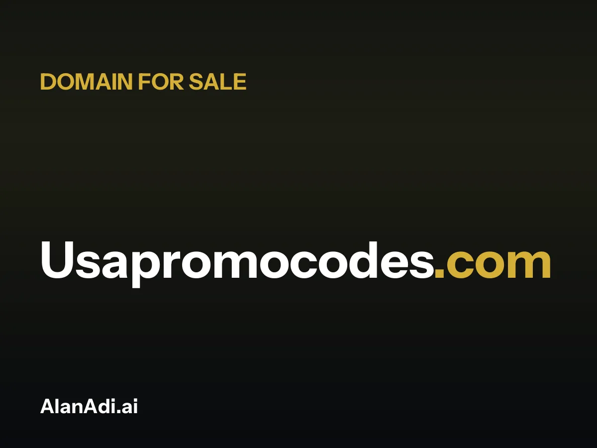 Usapromocodes.com for sale, usa promo codes domain name