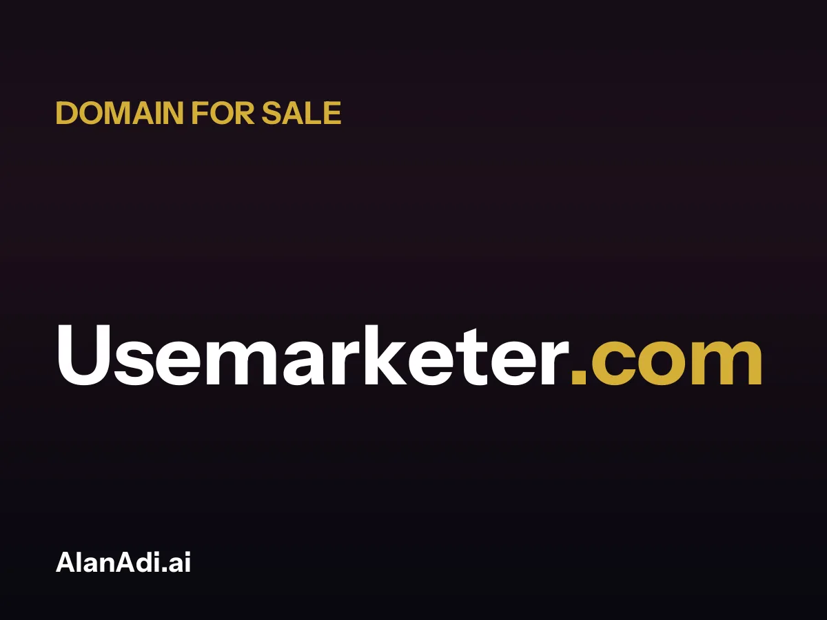 Usemarketer.com domain name for sale
