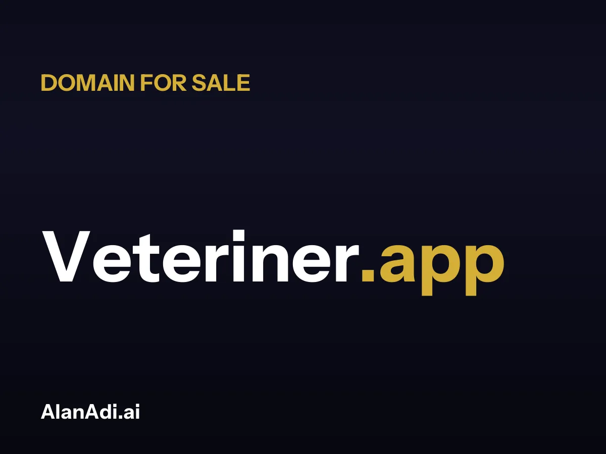Veteriner.app domain name for sale