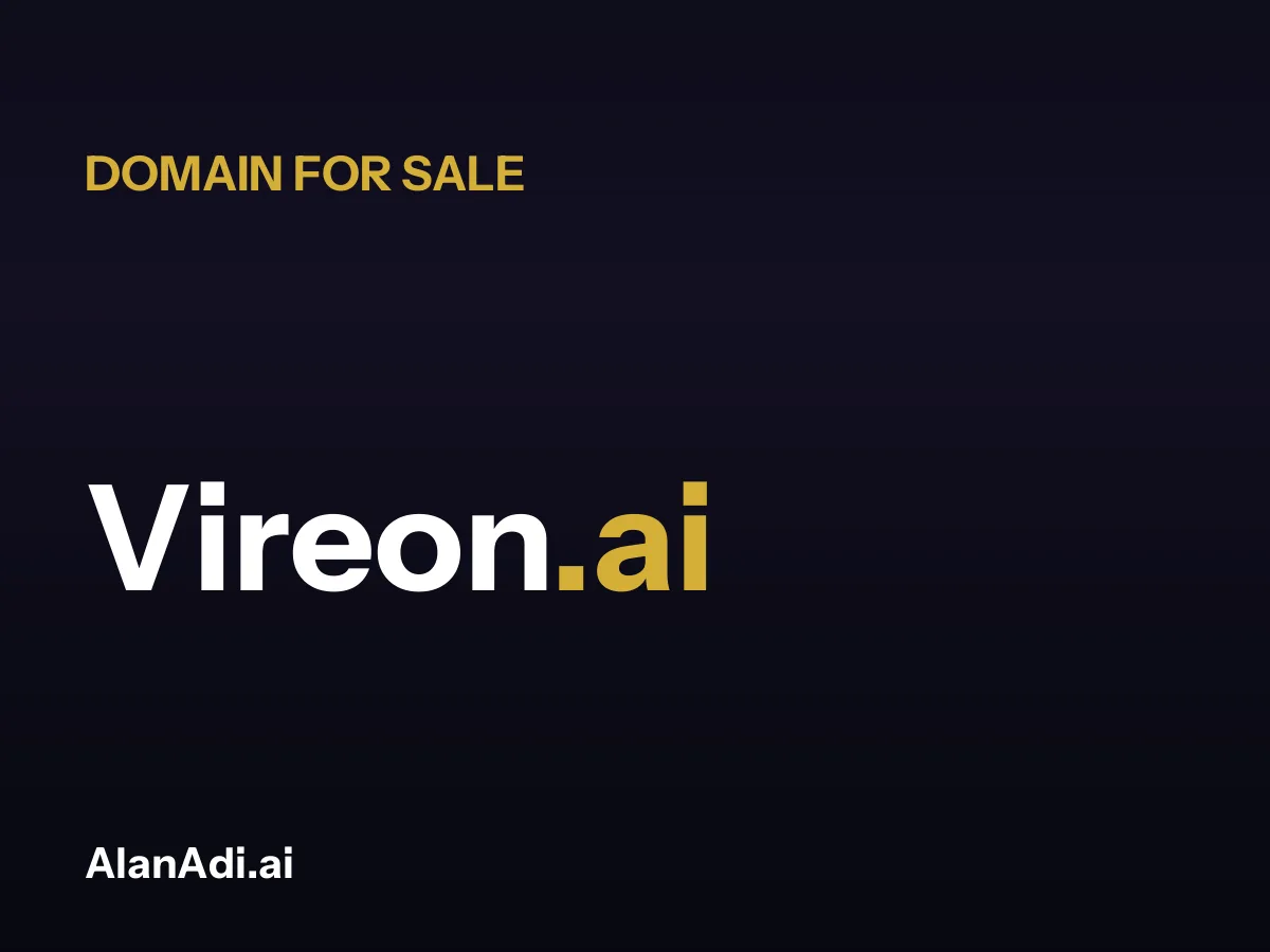 Vireon.ai domain name for sale