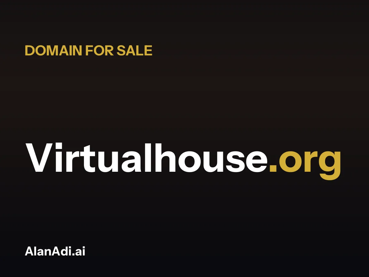 Virtualhouse.org for sale, virtual house domain name