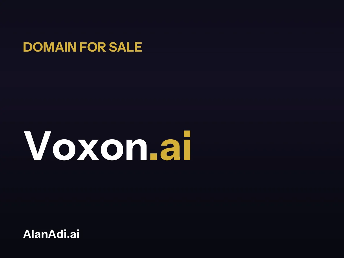 Voxon.ai domain name for sale