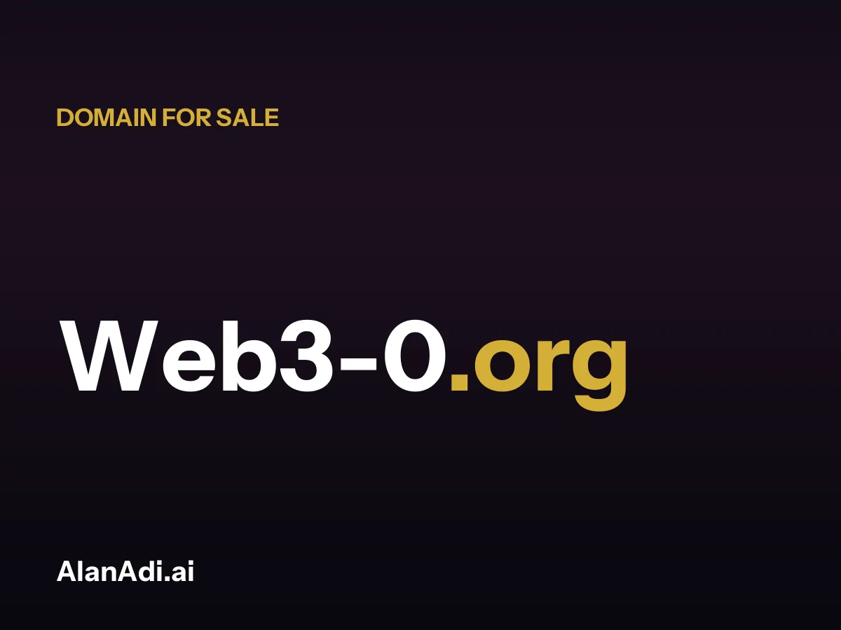 web 3.0 — Web3-0.org domain for sale