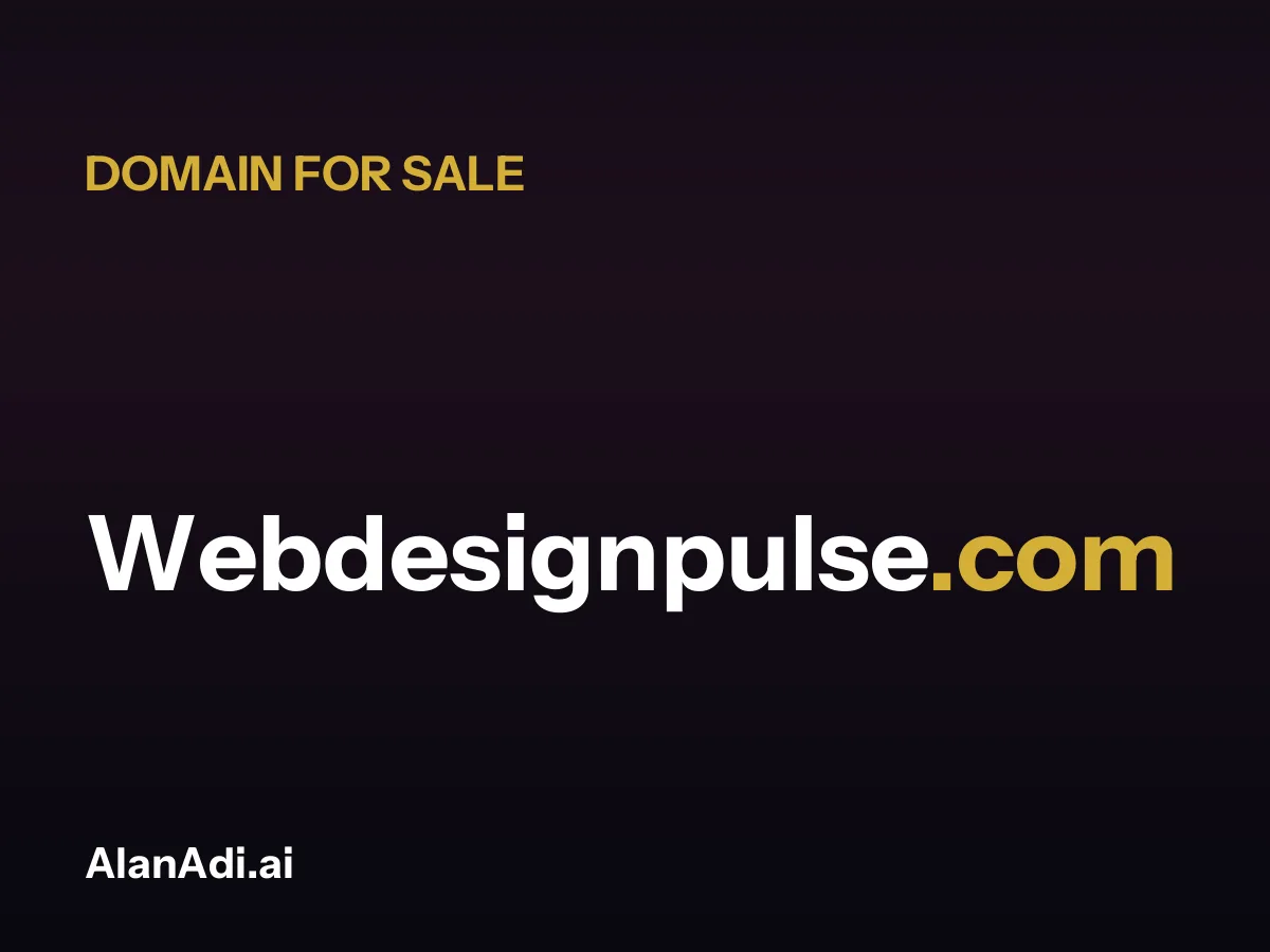 Webdesignpulse.com for sale, web design pulse domain name