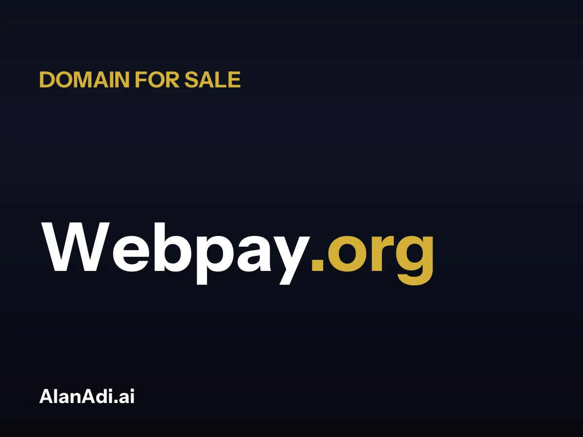 Webpay.org for sale, web pay domain name