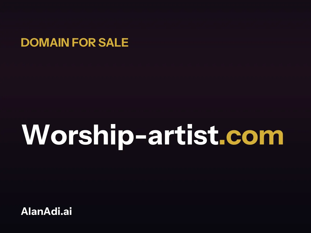 Worship-artist.com for sale, worship artist domain name